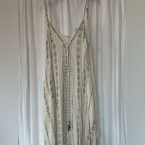 White boho maxi dress